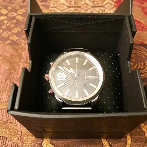 NEW Men's DIESEL Rasp Chronograph 46 Quartz Watch - Picture 4 of 6